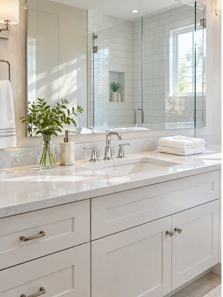 Illustration of bathroom cleaning