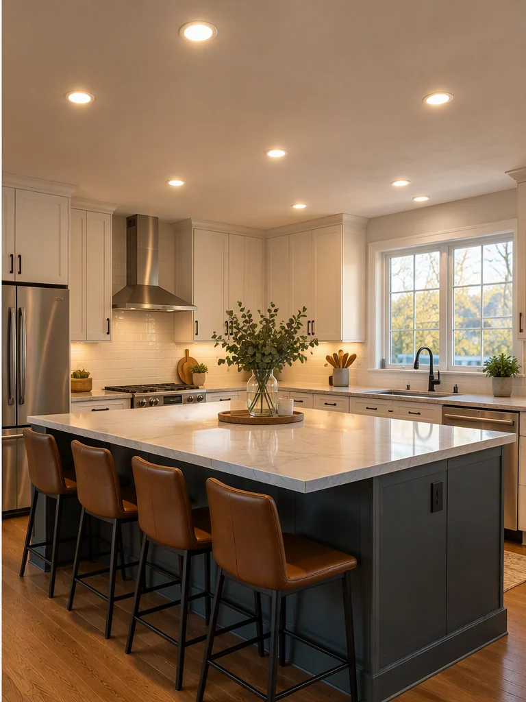 Illustration of kitchen lighting