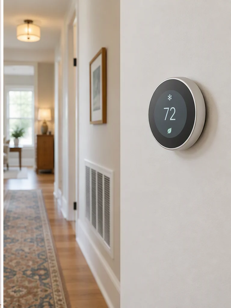 Illustration of thermostat setup