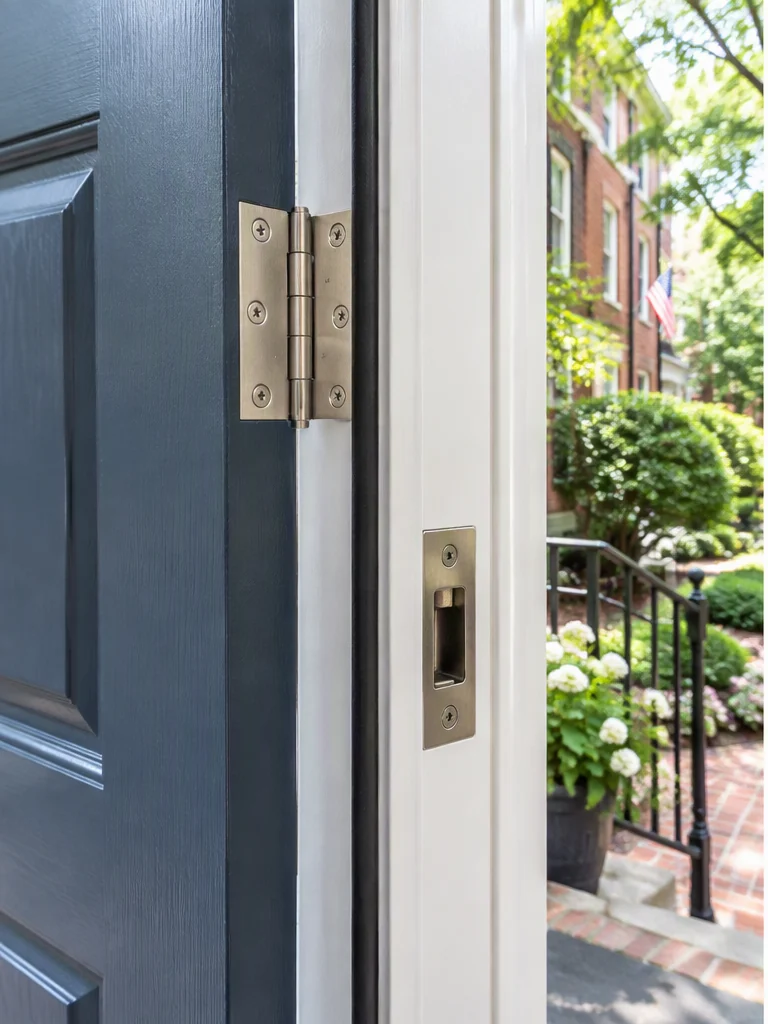 Illustration of entry hardware