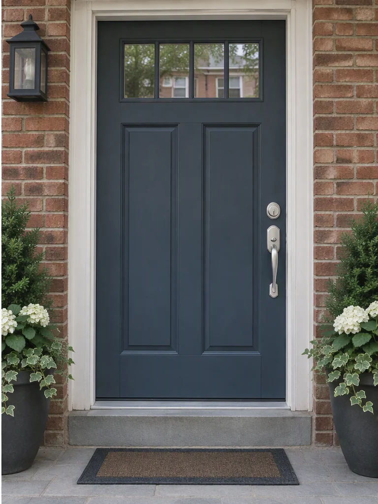 After illustration of entry door tune-up