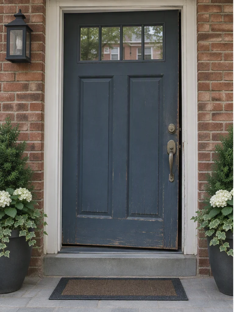 Before illustration of entry door tune-up