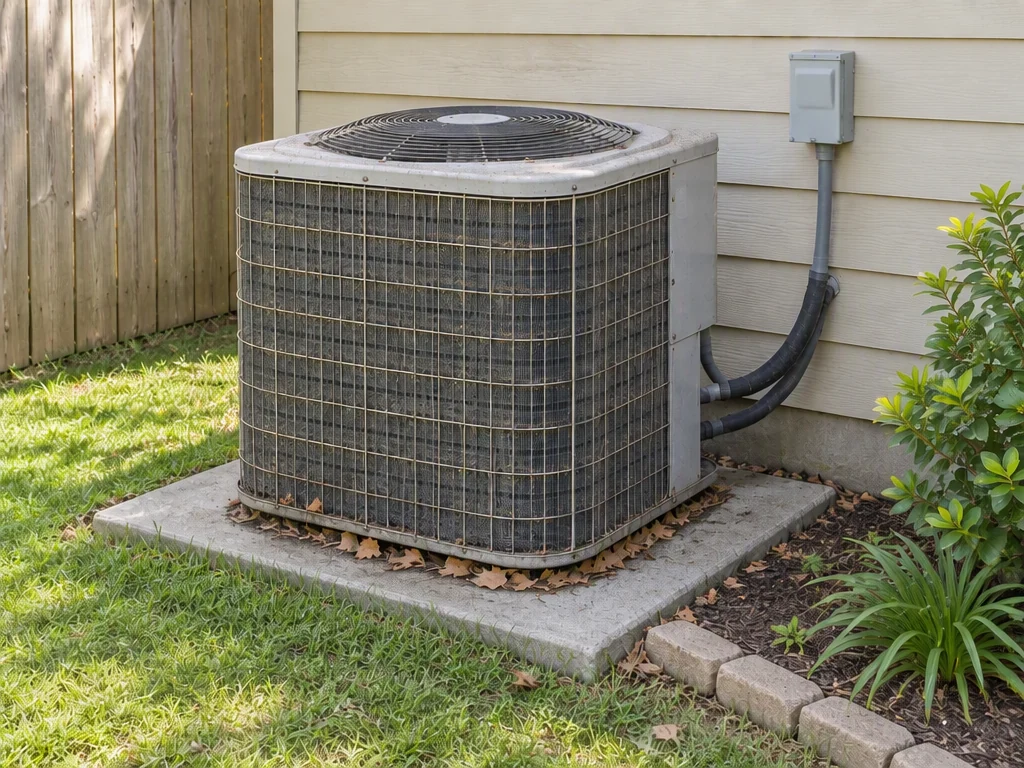 before visual concept for AC repair or maintenance