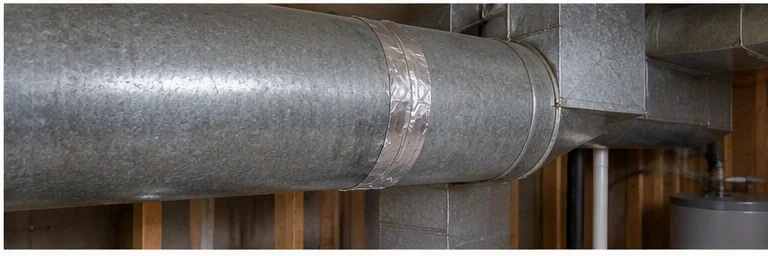 after visual concept for Ductwork inspection or repair