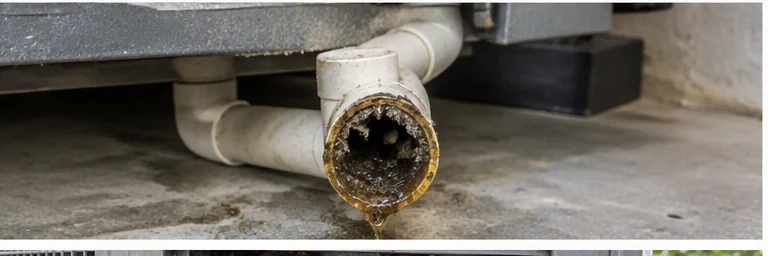 before visual concept for HVAC drain line cleaning