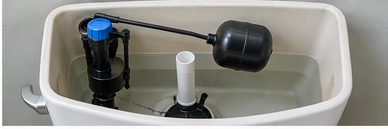 after visual concept for Toilet repair, including slow-filling toilets