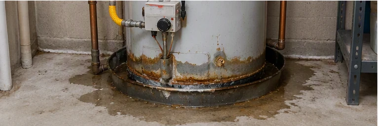 before visual concept for Water heater repair or maintenance