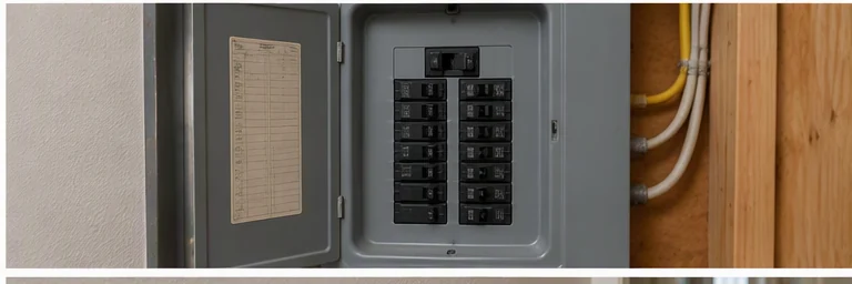 after visual concept for Electrical panel inspection