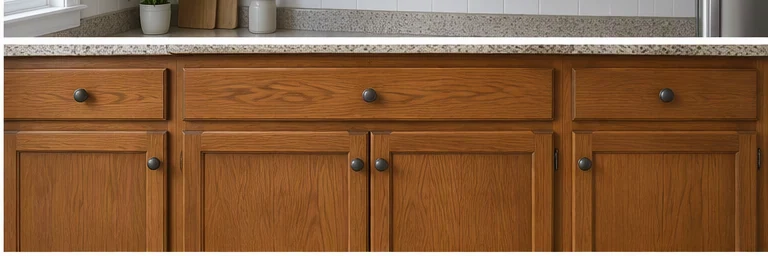 after visual concept for Kitchen cabinet refinishing