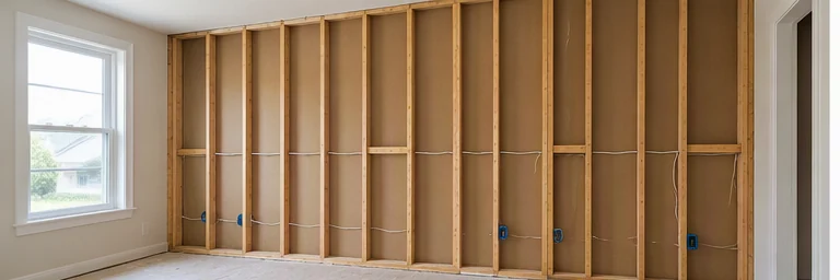 before visual concept for Drywall installation