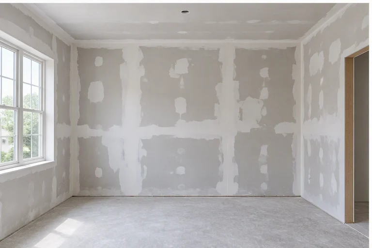 before visual concept for Drywall finishing and sanding