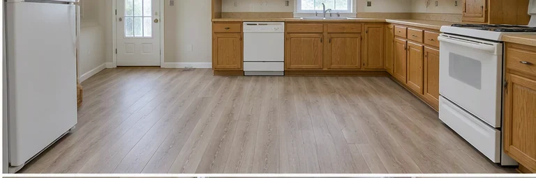 after visual concept for Vinyl flooring installation