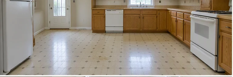 before visual concept for Vinyl flooring installation