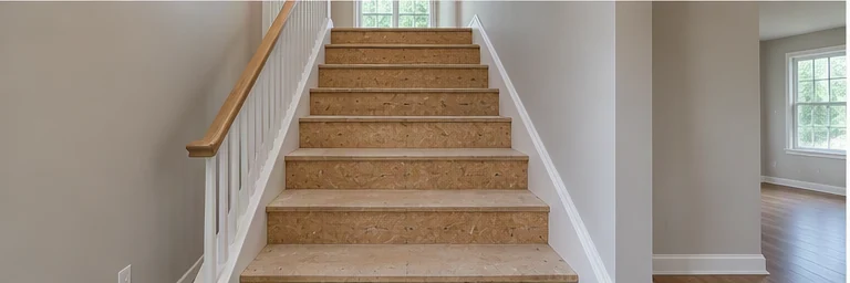 before visual concept for Stair flooring installation