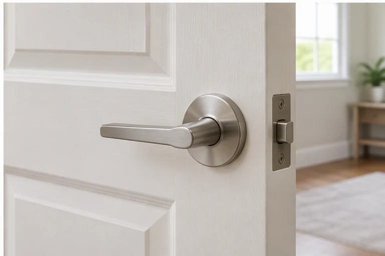 after visual concept for Door hardware installation