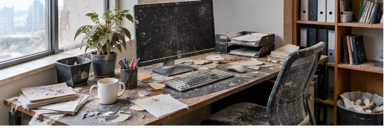 before visual concept for Office cleaning
