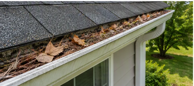 before visual concept for Gutter cleaning