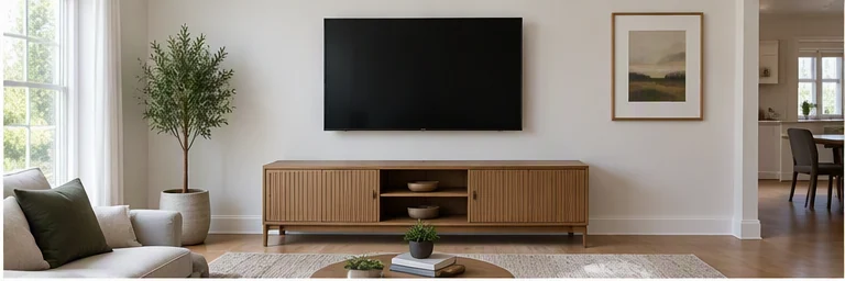 after visual concept for TV mounting