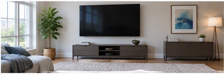 after visual concept for Large TV mounting