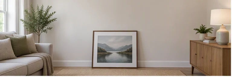 before visual concept for Picture hanging