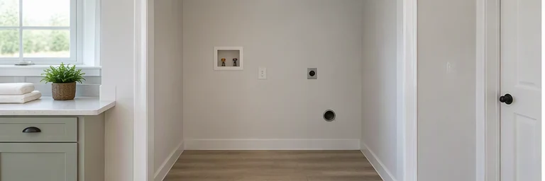 before visual concept for Washer-dryer combination installation
