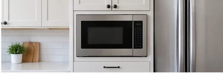after visual concept for Built-in microwave installation