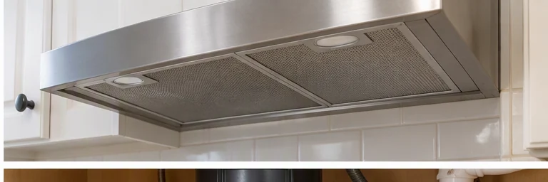 after visual concept for Range hood repair