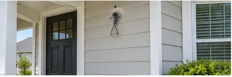 before visual concept for Exterior fixture installation