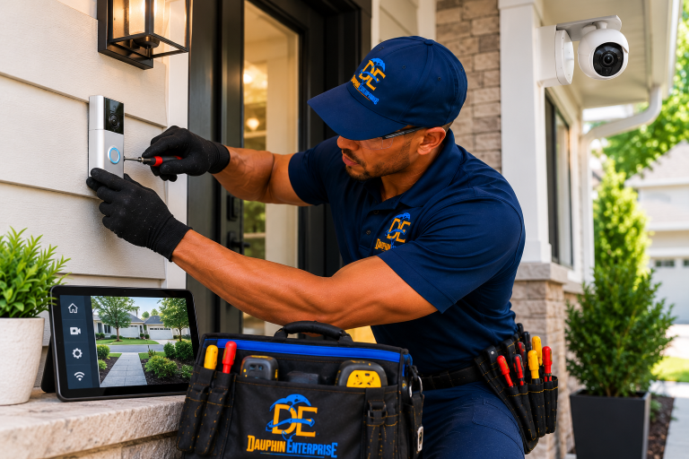 Smart home security installation
